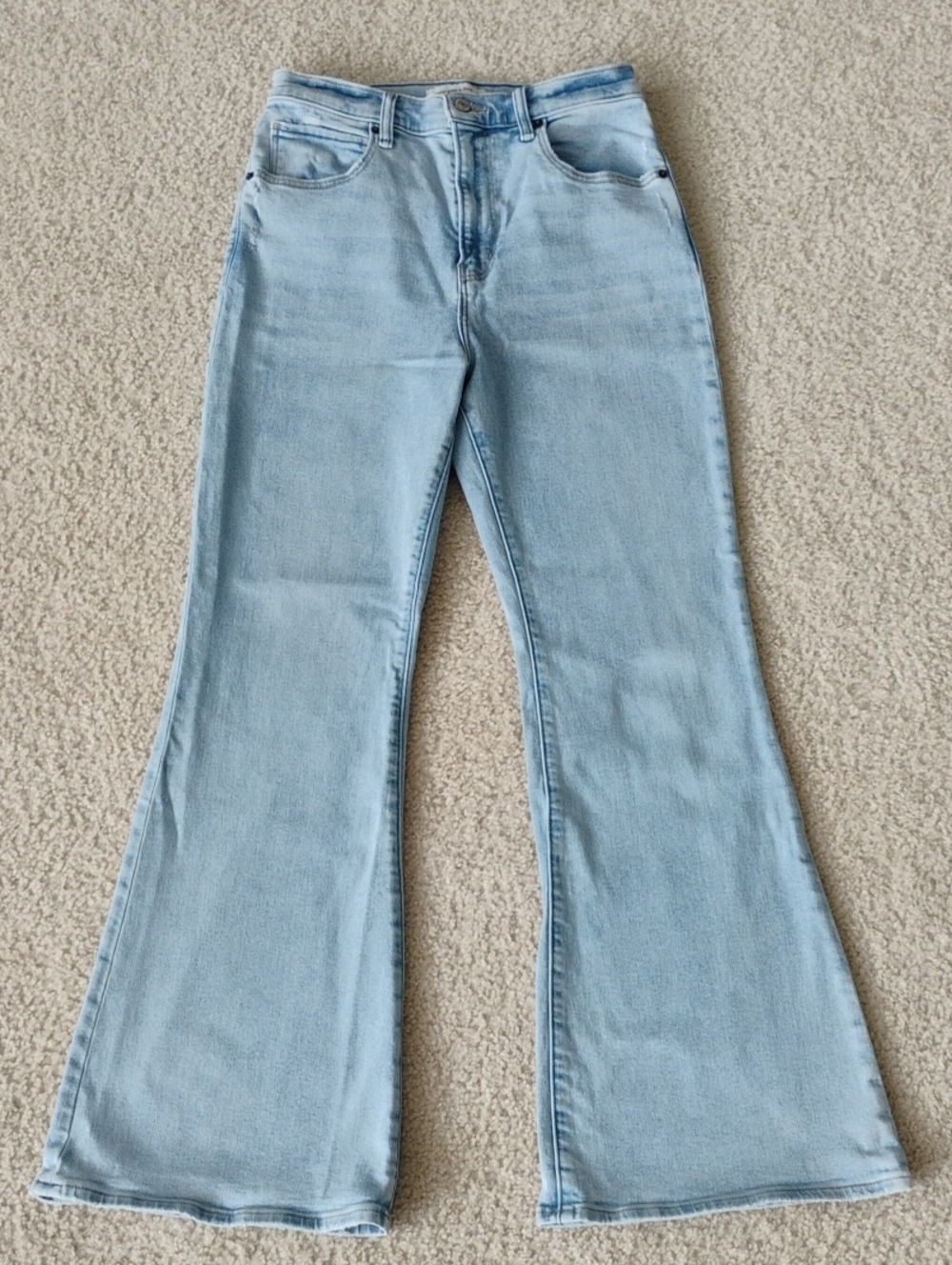 Abercrombie & Fitch Curve Love Ultra High Rise Flare Jeans - Size 29/8S